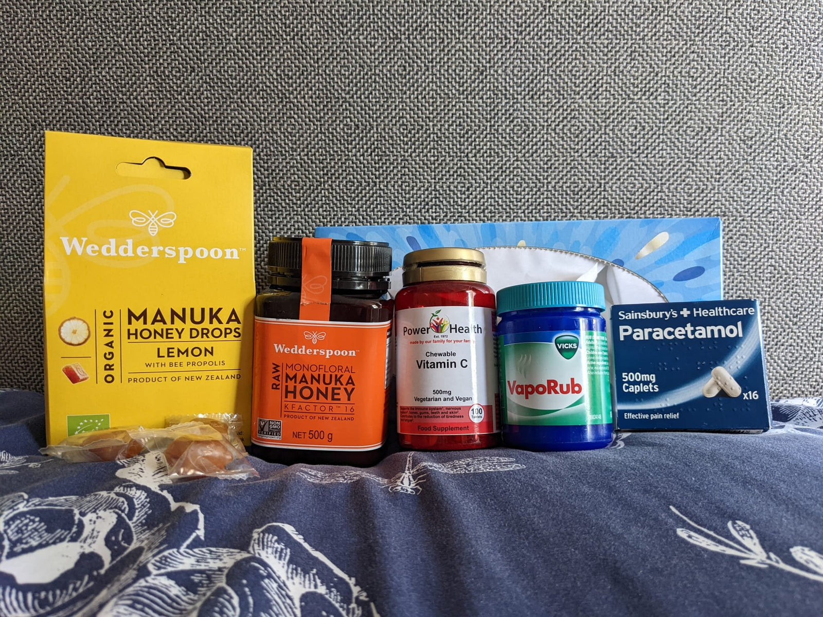 Home remedies with Manuka honey lemon drops vitamin C VapoRub and paracetamol for Covid recovery tips