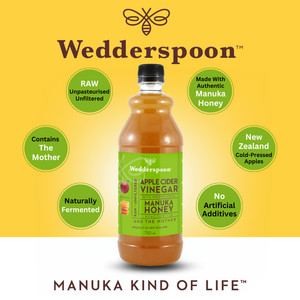 Wedderspoon Apple Cider Vinegar with Manuka Honey 750ml