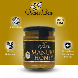 Queen Bee Manuka Honey 340g Glass Jar - Pure & Genuine