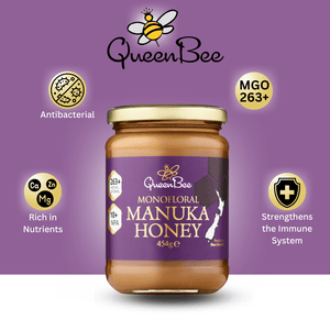 Queen Bee Manuka Honey MG 263+ 454g - Triple Pack