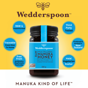 Wedderspoon Raw Manuka honey KFactor 12 500g Jar