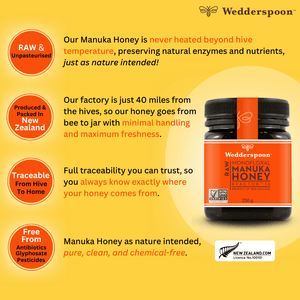 Wedderspoon Raw Manuka Honey 250g - Pure New Zealand