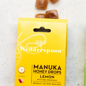 Wedderspoon Manuka Honey Drops Bundle – Ginger, Lemon & Eucalyptus (3 × 20 Drops)