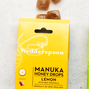 Wedderspoon Manuka Honey Drops Bundle – Ginger, Lemon & Eucalyptus (3 × 20 Drops)