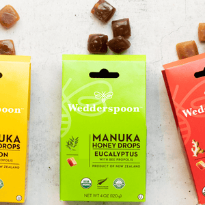 Wedderspoon Manuka Honey Drops Eucalyptus 20 Drops with Bee Propolis