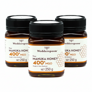 Wedderspoon RAW Manuka Honey MGO 400+ 250g Triple Pack - 3