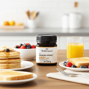 Wedderspoon Raw Mānuka Honey, 850 MGO, 250g, Unpasteurised