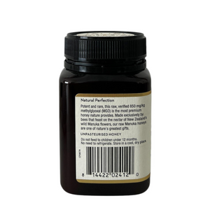 Wedderspoon Raw Mānuka honey 850 MGO 500g - Authentic New Zealand Manuka Honey