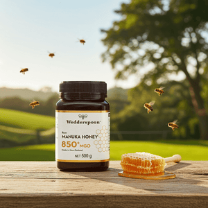 Wedderspoon Raw Manuka honey 850 MGO 500g - Authentic New Zealand Manuka Honey