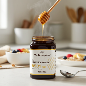 Wedderspoon Raw Manuka honey 850 MGO 500g - Authentic New Zealand Manuka Honey