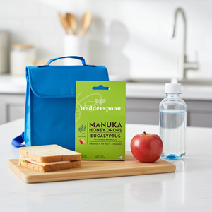Wedderspoon Manuka Honey Drops Eucalyptus 20 Drops with Bee Propolis