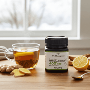 Wedderspoon Organic Raw Manuka Honey 400 MGO 250g Jar