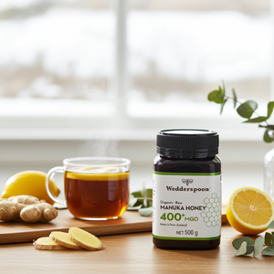 Wedderspoon Organic Raw Manuka Honey 400 MGO 500g Jar