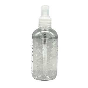 Clear Manuka Honey Direct aloe vera gel for skin in a transparent pump bottle with visible gel texture