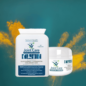 Moveit joint capsules and cream Natural Health Ltd Joint Care supplement and topical cream for joint support