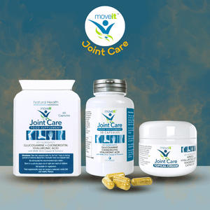 Moveit Joint Care Supplement 60 Capsules 11 Active Ingredients with glucosamine chondroitin and hyaluronic acid
