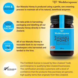 Wedderspoon RAW Manuka Honey KFactor 12+ 500g - Manuka Honey Direct - Wedderspoon