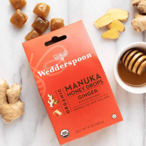 Wedderspoon Manuka Honey Drops Bundle – Ginger, Lemon & Eucalyptus (3 × 20 Drops)