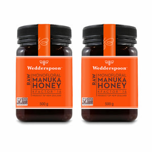 Wedderspoon Raw Manuka Honey KFactor 16 - 500g Jar