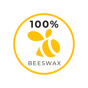 Bee Happy Cube Candle with Bee - Pure Beeswax Candle - Manuka Honey Direct - Bee Happy