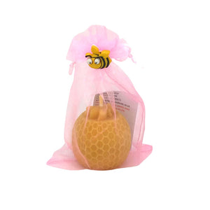Bee Happy Globe with Bee - Pure Beeswax Candle - Manuka Honey Direct - Bee Happy