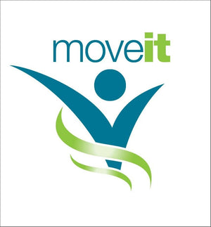 Moveit Joint Care Topical Cream 100ml logo with blue figure and green swoosh design