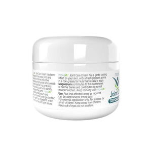 Moveit Joint Care Topical Cream 100ml by Manuka Honey Direct white jar with cooling effect text