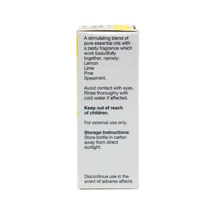 Natures Response tea tree essential oil 10ml white carton packaging showing ingredients and warnings
