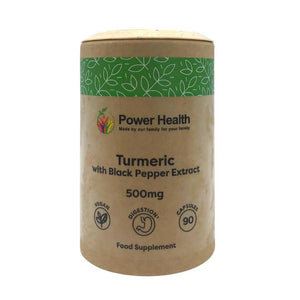 Power Health Turmeric 500mg with Black Pepper 90 capsules - Manuka Honey Direct - PowerHealth