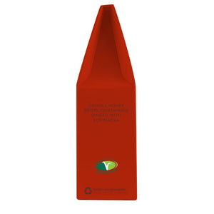 Wedderspoon manuka honey ginger drops throat lozenges in red packaging with natural ingredients