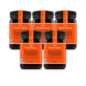 Wedderspoon Raw Manuka Honey KFactor 16 - 500g Jar