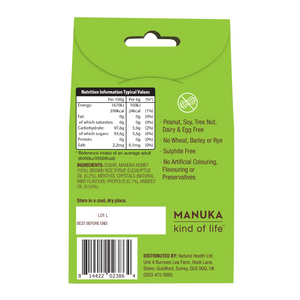 Wedderspoon Natural Manuka Honey Drops Eucalyptus (20 Drops per box) - Triple Pack