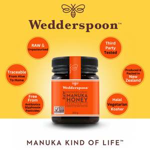 Wedderspoon Raw Manuka Honey 250g - Pure New Zealand