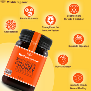 Wedderspoon Raw Manuka Honey KFactor 16 Six Pack 500g