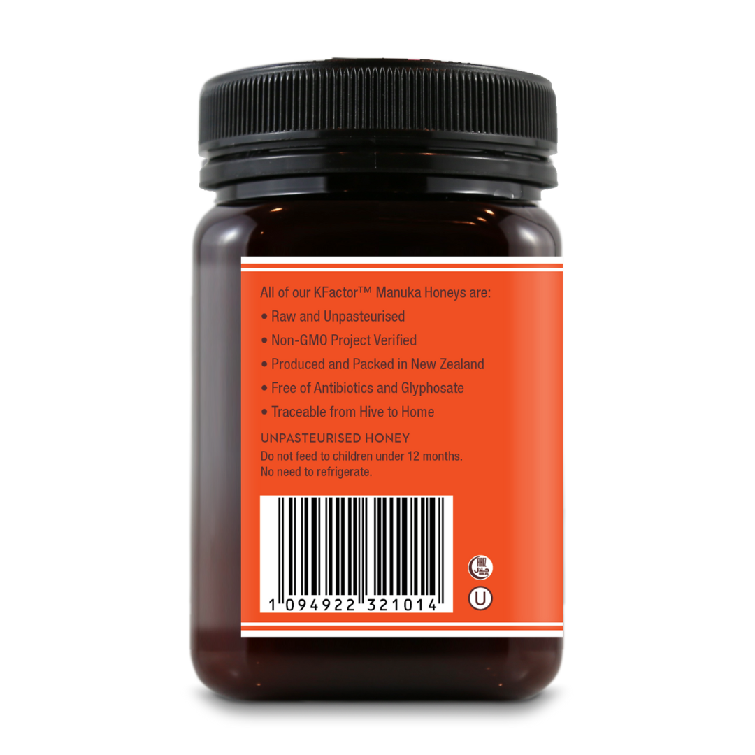 Wedderspoon Raw Manuka Honey KFactor 16 Six Pack 500g