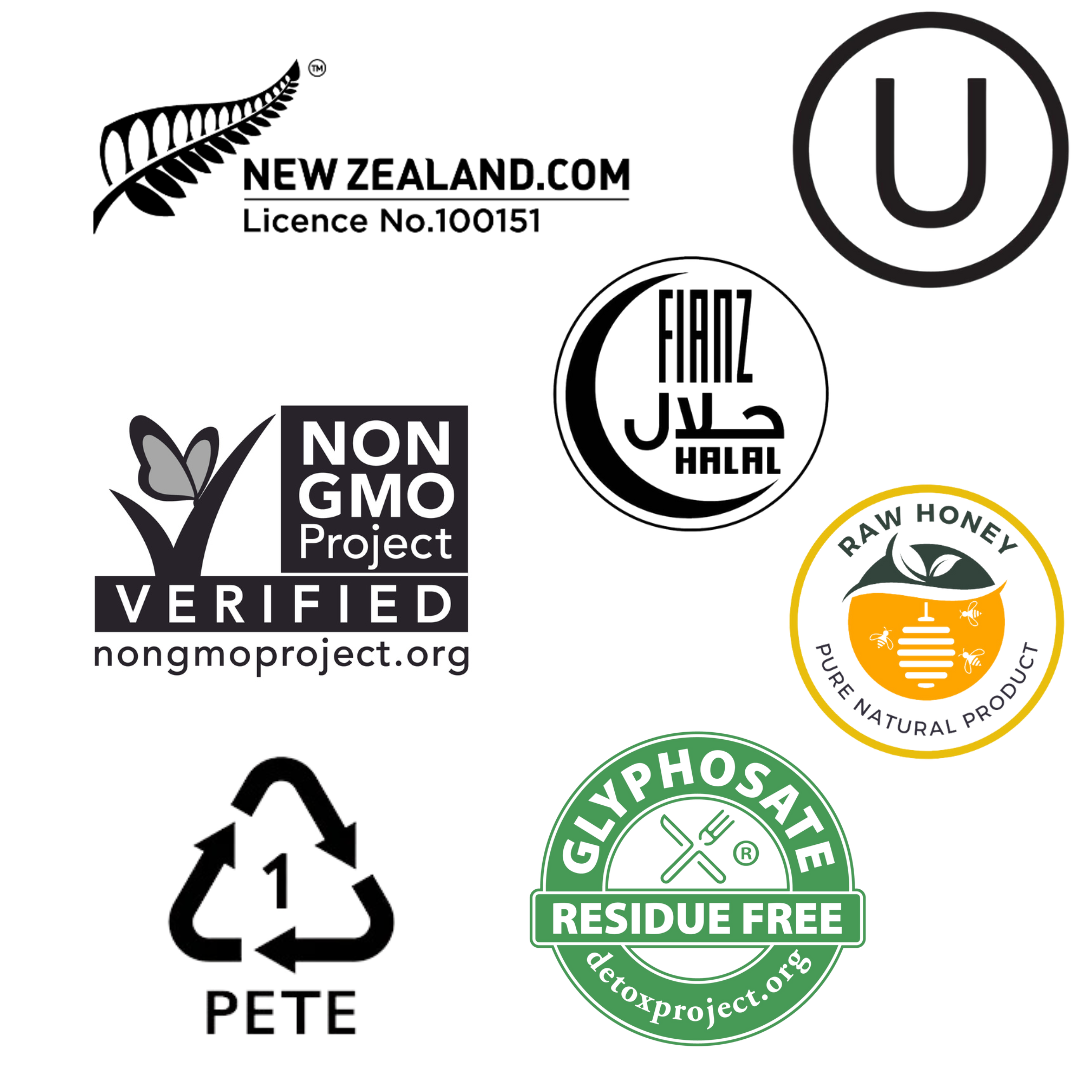 Wedderspoon Honey On The Go KFactor 16+ Manuka Snap Packs 120g (24 snaps per box)