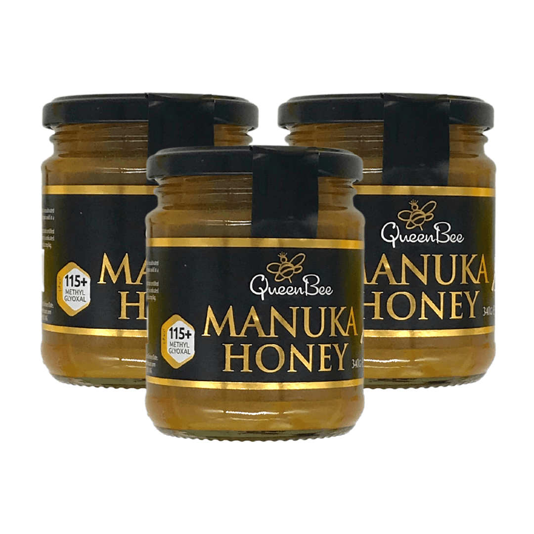 Queen Bee Manuka Honey Triple Pack 115+ MGO Pure