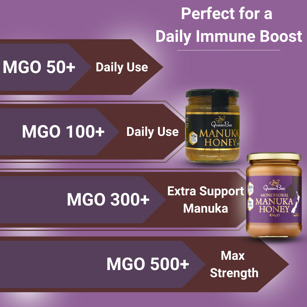 Queen Bee Manuka Honey MG 263+ 454g - Triple Pack