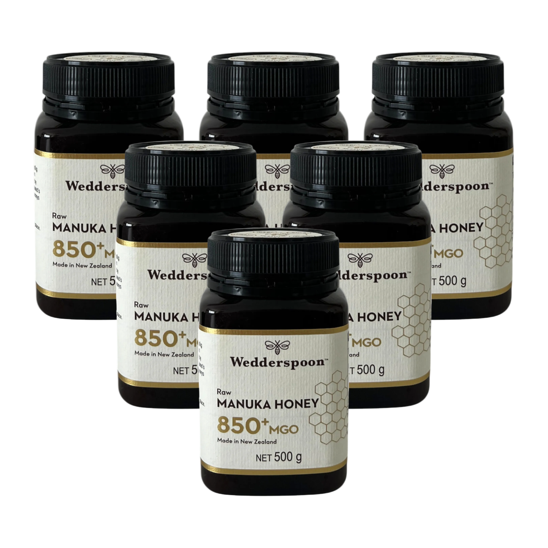 Wedderspoon Raw Mānuka honey 850 MGO 500g - Authentic New Zealand Manuka Honey