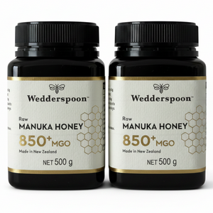 Wedderspoon Raw Mānuka honey 850 MGO 500g - Authentic New Zealand Manuka Honey