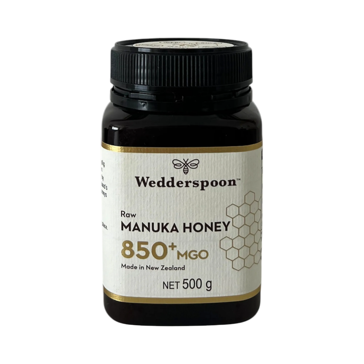 Wedderspoon Raw Mānuka honey 850 MGO 500g - Authentic New Zealand Manuka Honey