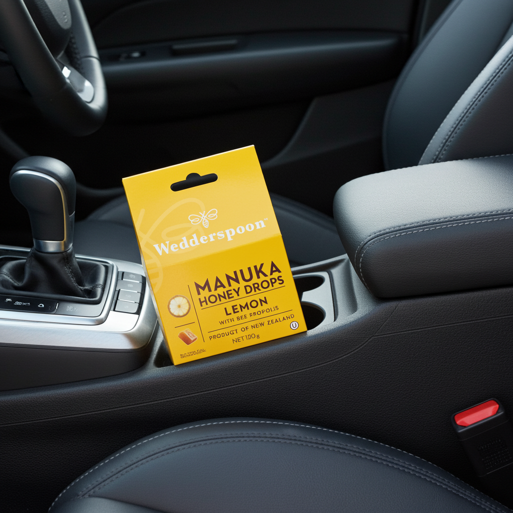 Wedderspoon Natural Manuka Honey Drops Lemon (20 Drops per box) - Triple Pack