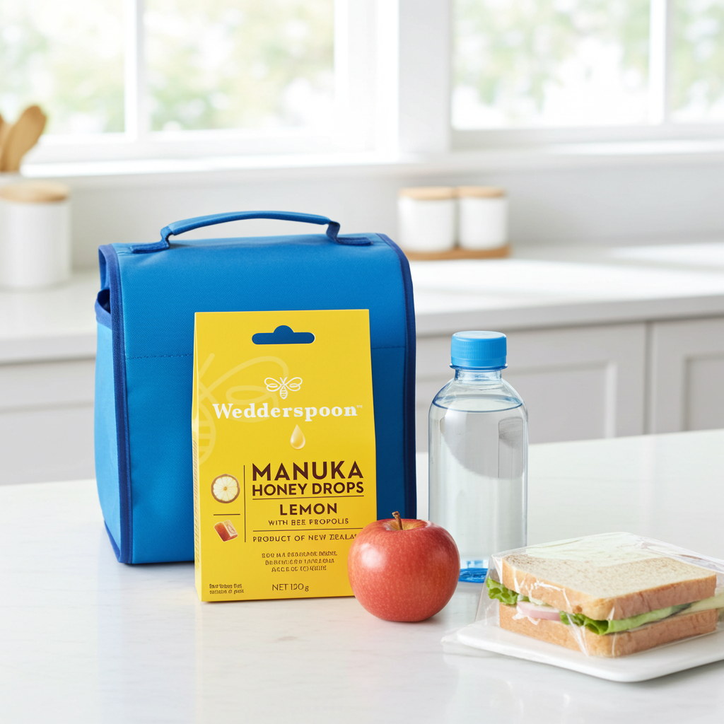 Wedderspoon Natural Manuka Honey Drops Lemon (20 Drops per box) - Triple Pack