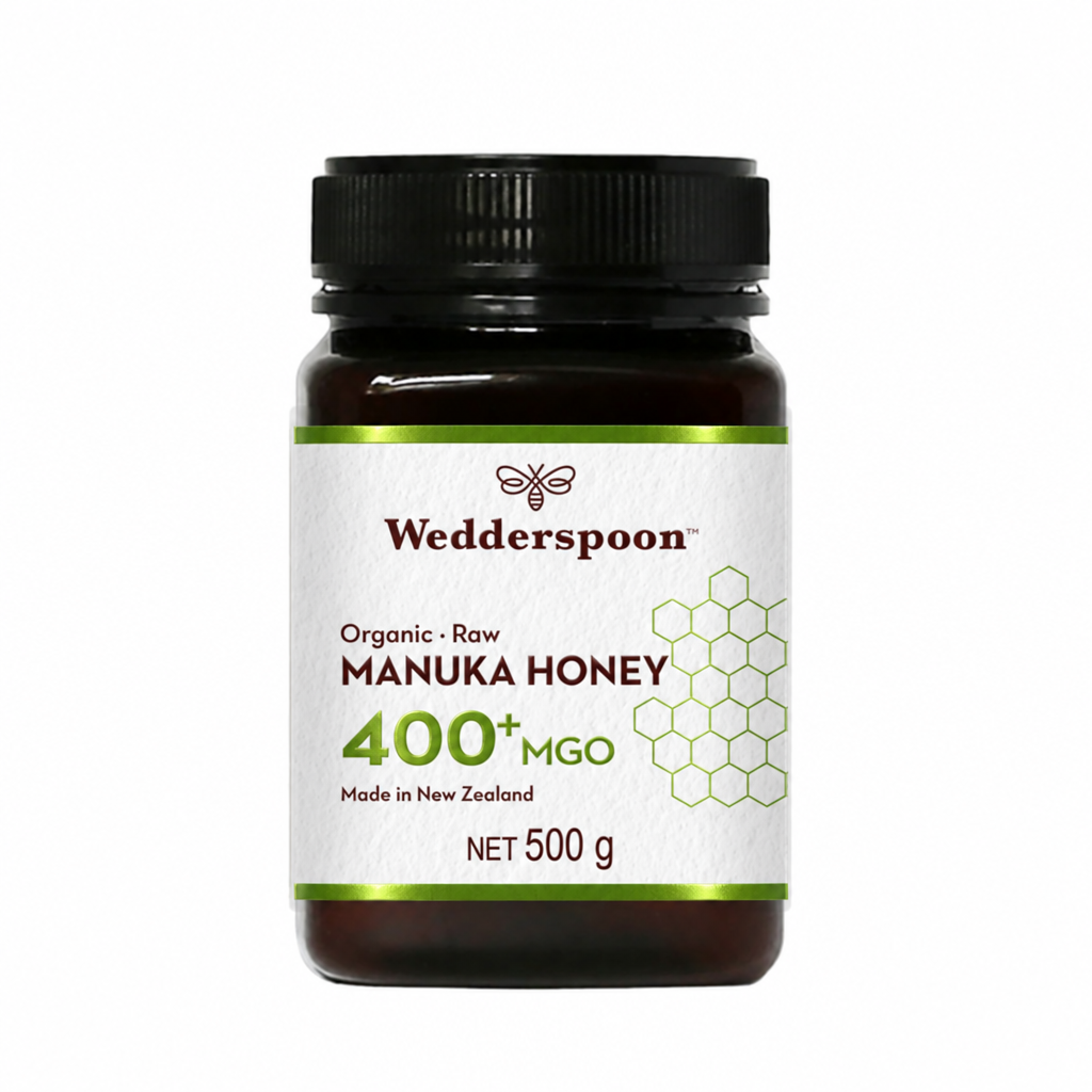 Wedderspoon Raw Organic Manuka Honey Front of Jar