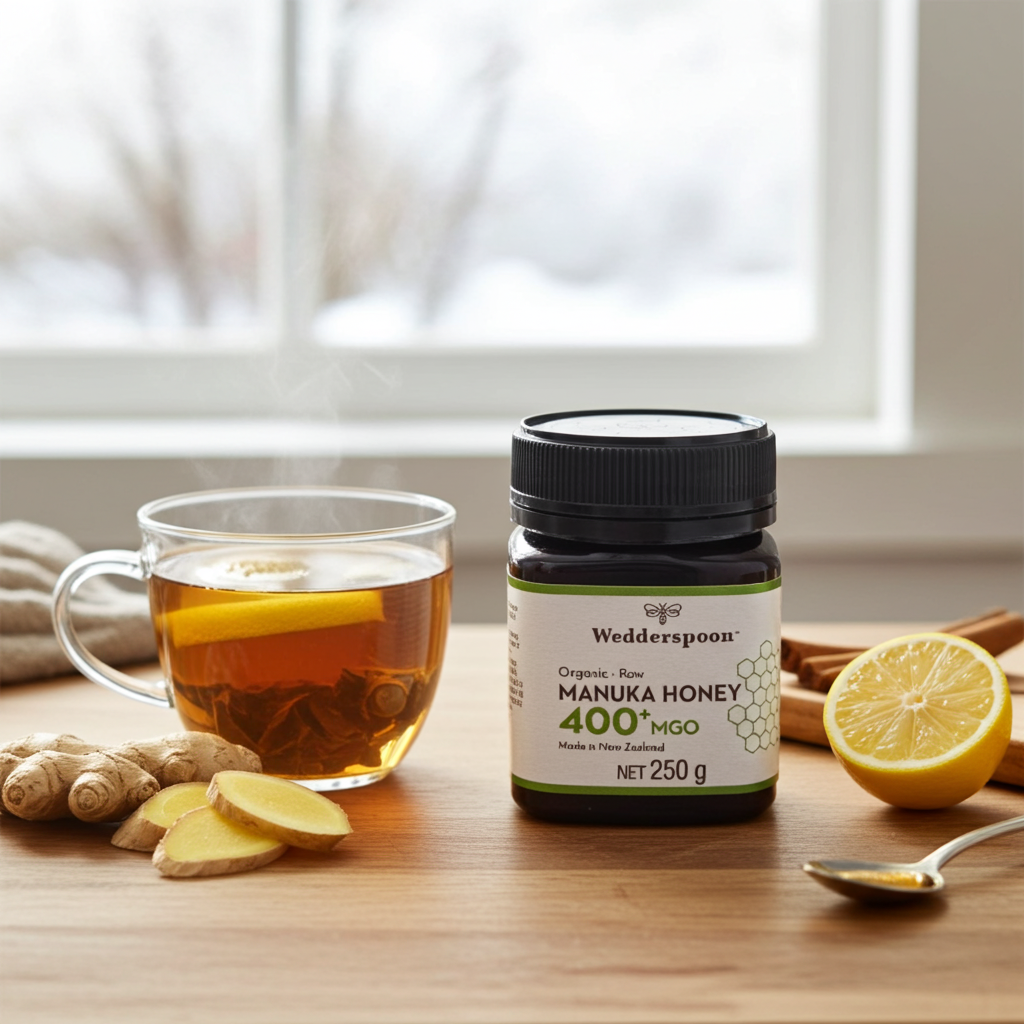 Wedderspoon Organic Raw Manuka Honey 400 MGO 250g Jar