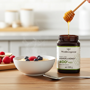 Wedderspoon Organic Raw Manuka Honey 400 MGO 500g Jar