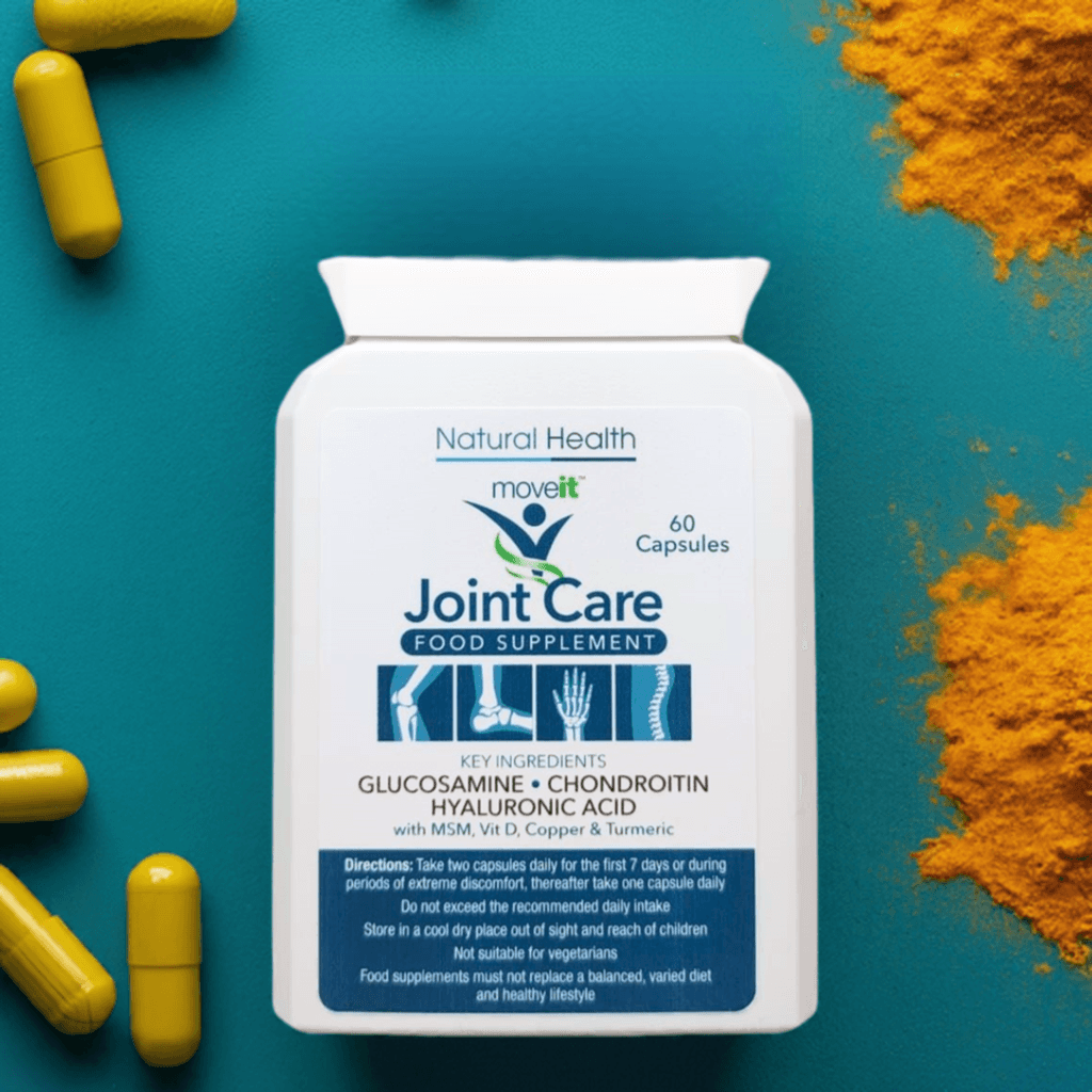 Moveit Joint Care Supplement 60 Capsules 11 Active Ingredients bottle by Manuka Honey Direct for joint health