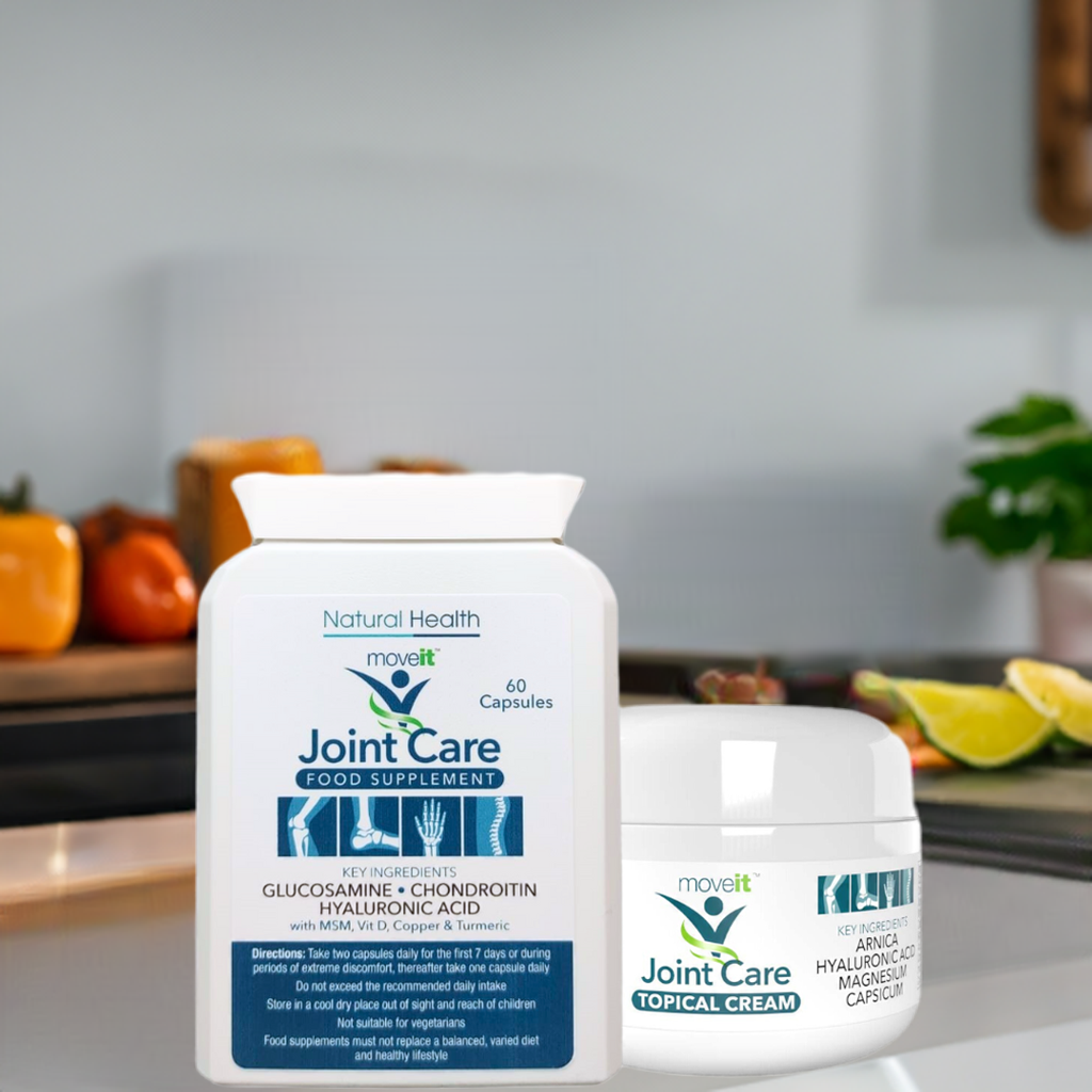 Natural Health Moveit joint capsules and cream Joint Care supplement with glucosamine and chondroitin