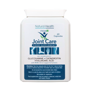 Moveit Joint Care Supplement 60 Capsules 11 Active Ingredients bottle by Manuka Honey Direct for joint health