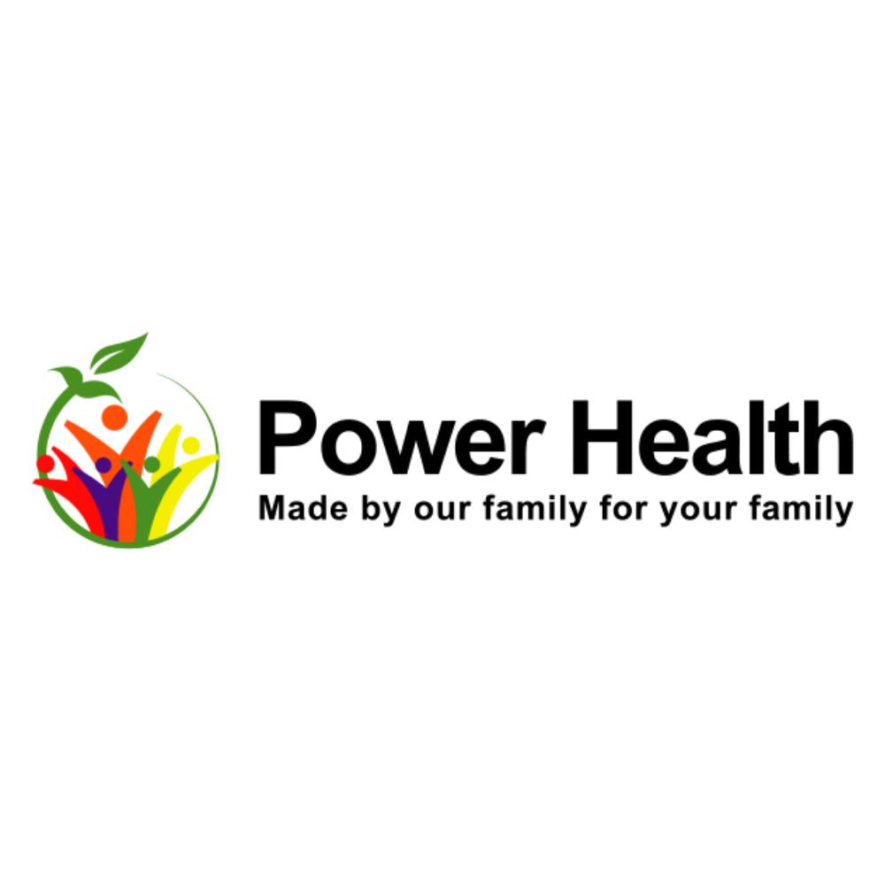 Power Health logo and tagline for Powerhealth Products Ltd by Manuka Honey Direct featuring Arnica gel for bruises
